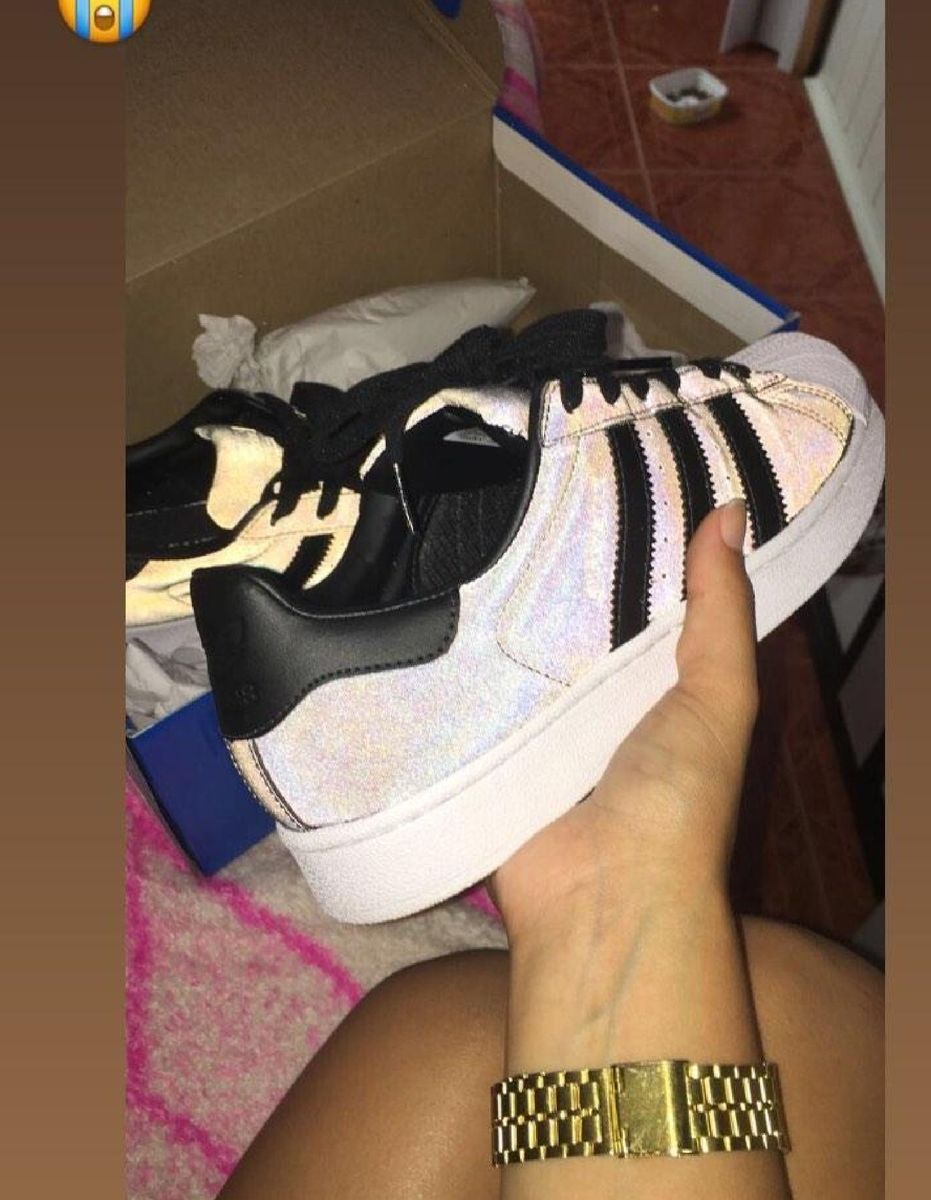 tenis adidas superstar refletivo