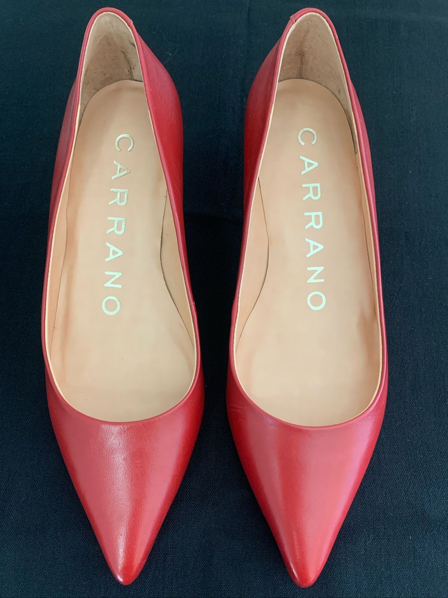 scarpin carrano vermelho