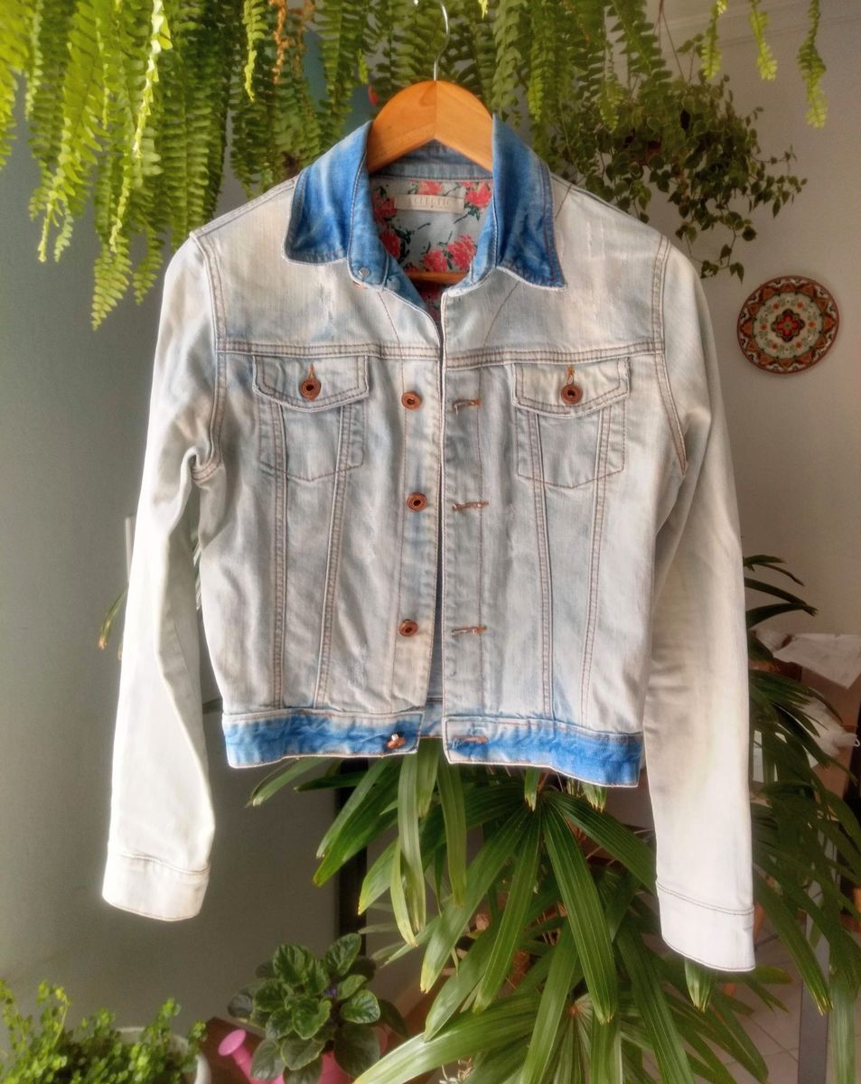 jaqueta jeans lavado