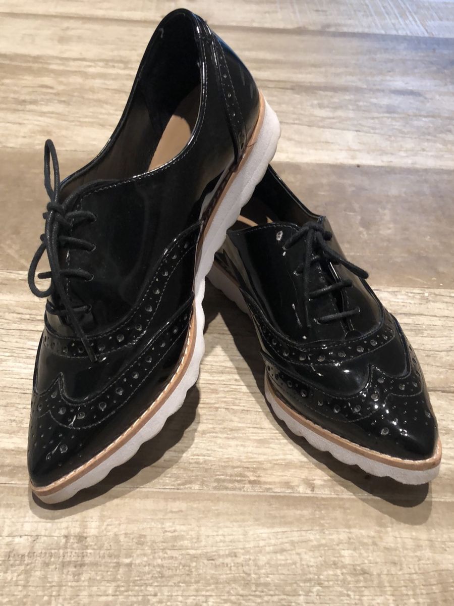 tenis oxford preto feminino