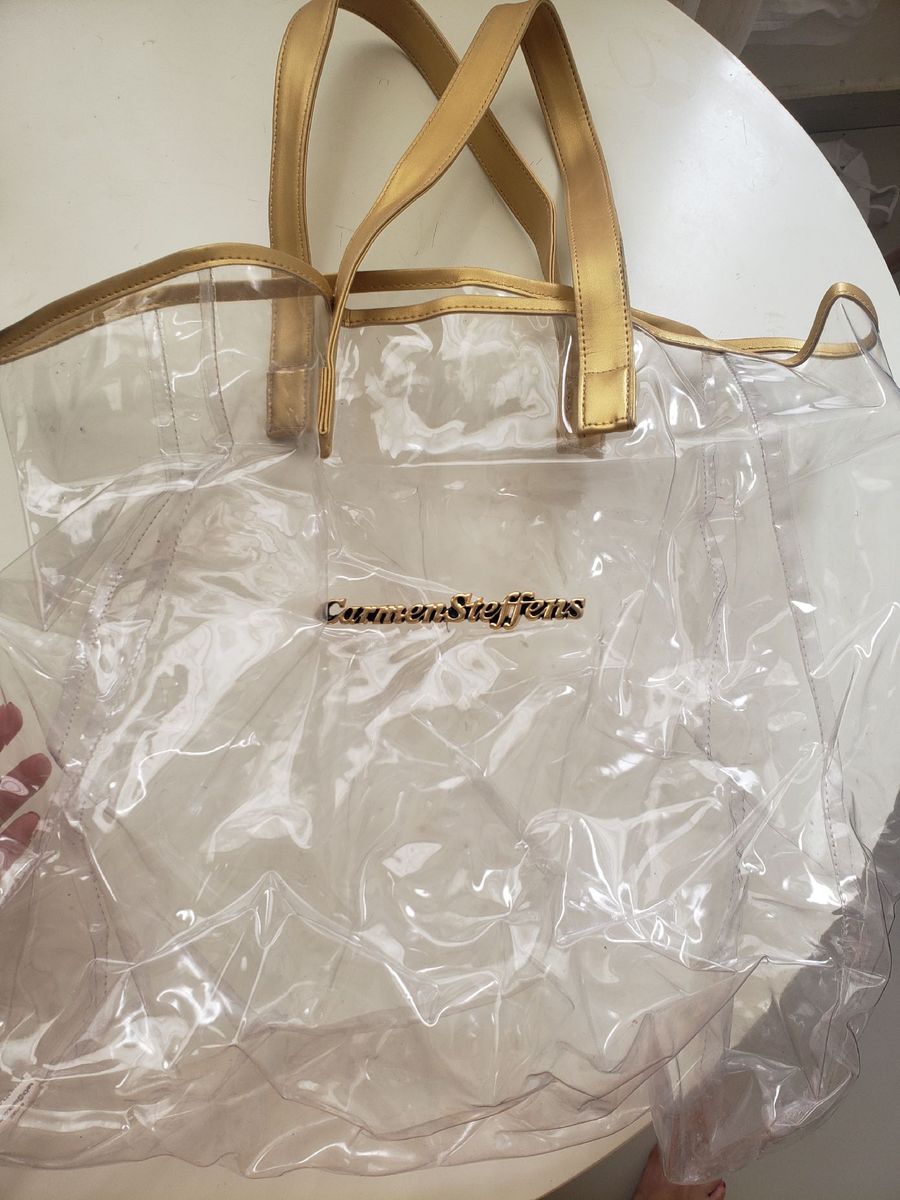 tamanco transparente carmen steffens