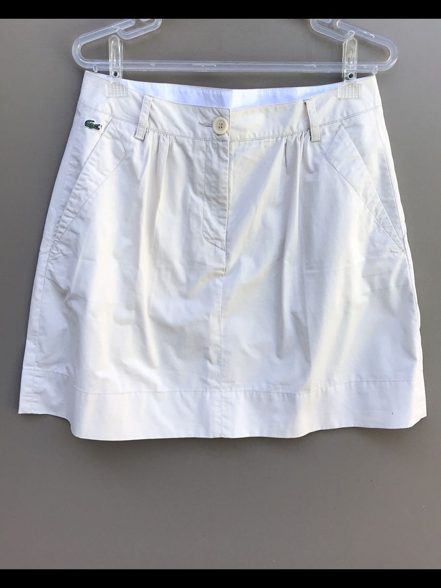 saia branca lacoste