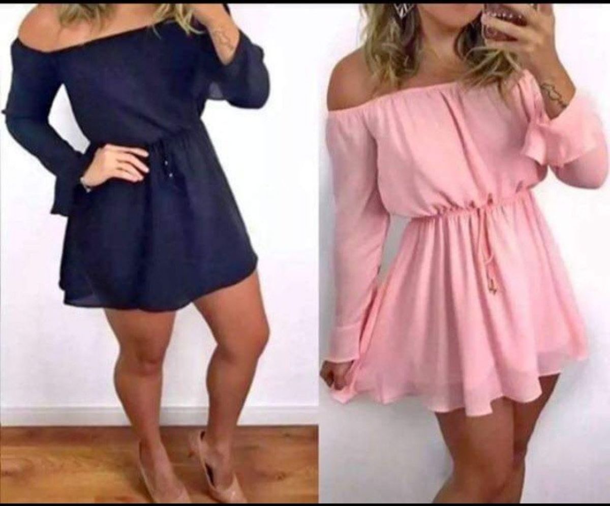 vestido ciganinha de manga longa