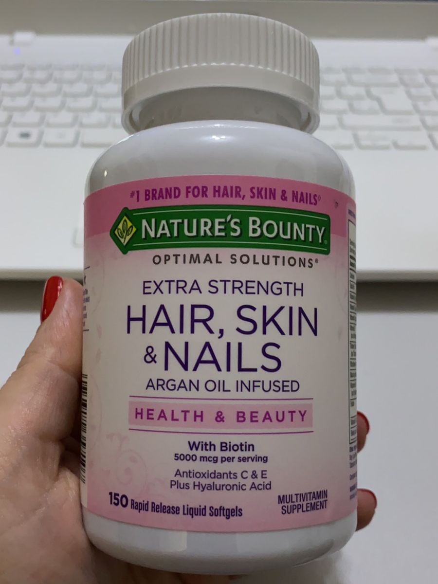 Vitamina Importada Hair Skin Amp Nails Cosmetico Feminino