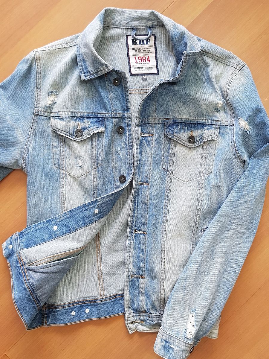 jaqueta jeans khelf