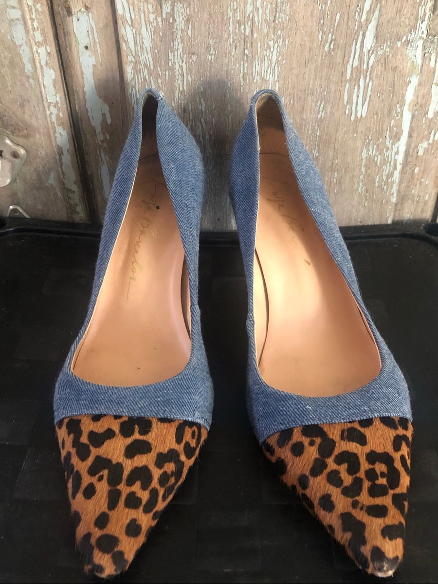 sapato feminino animal print