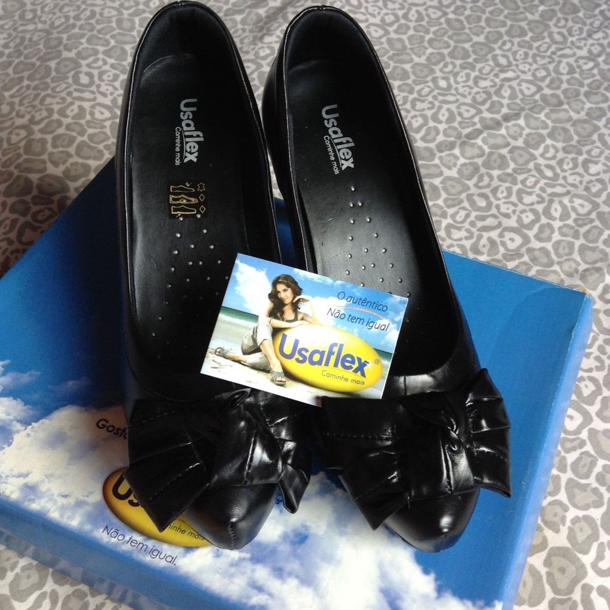 scarpin usaflex meia pata