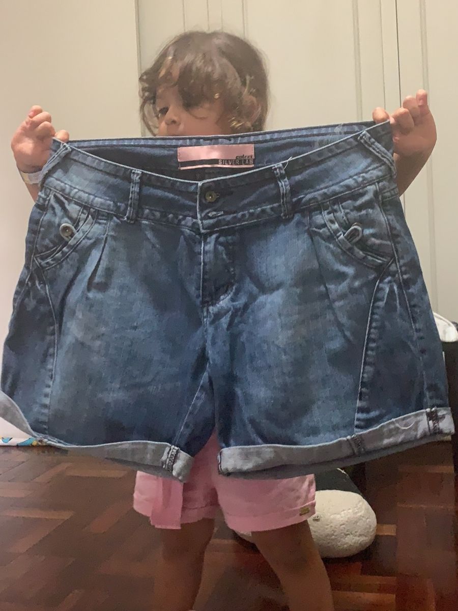 bermuda jeans soltinha feminina
