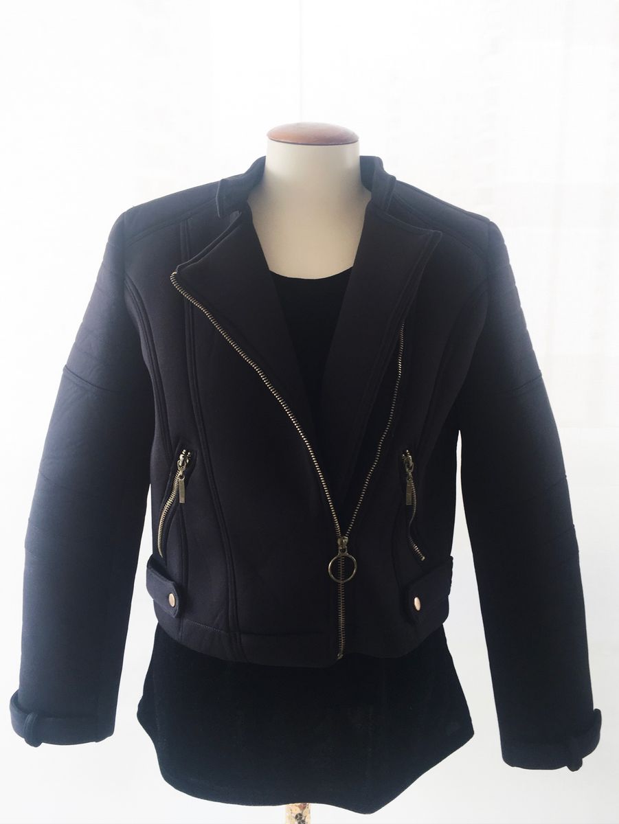 casaco neoprene feminino