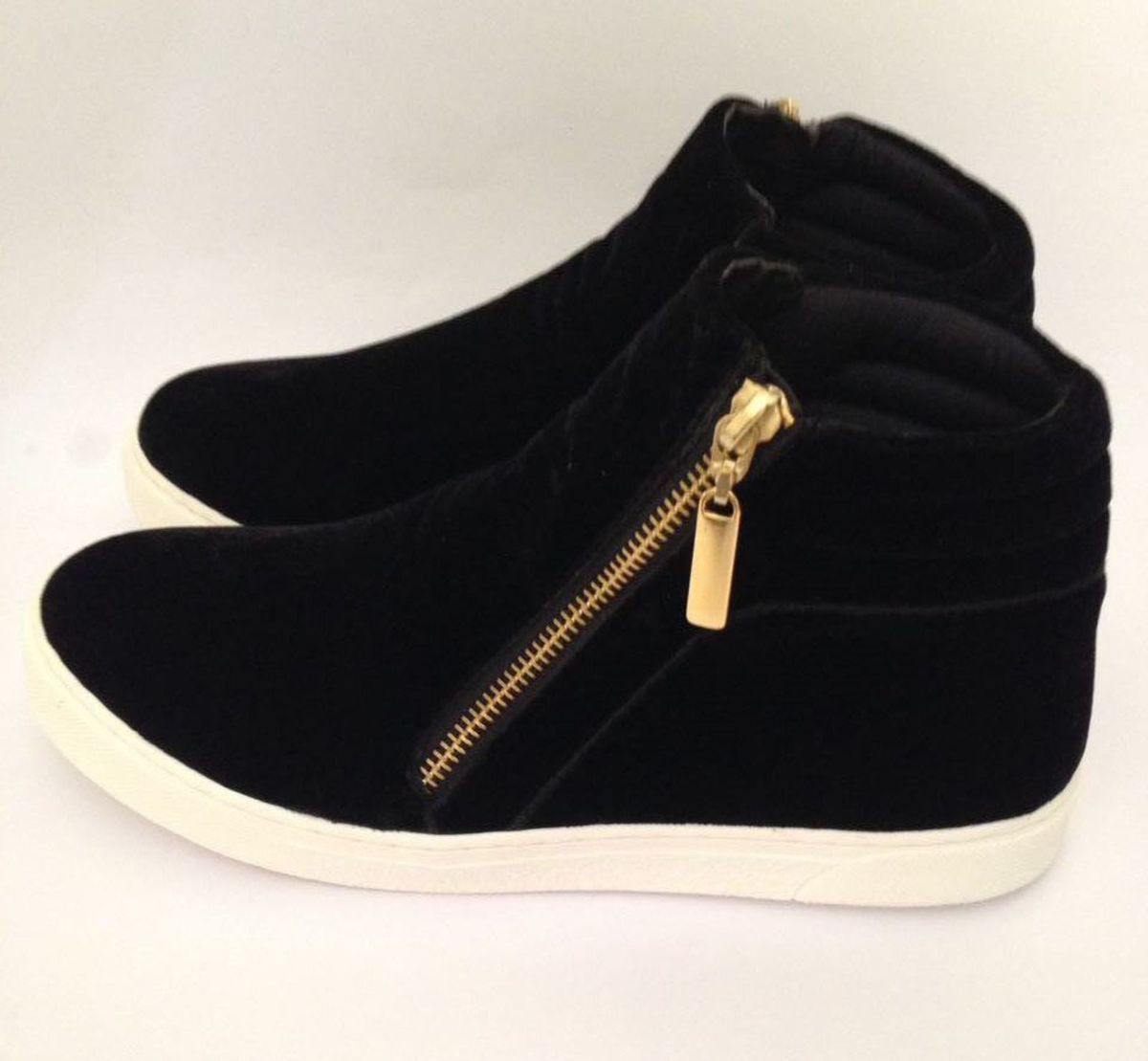 tenis cano alto feminino com ziper