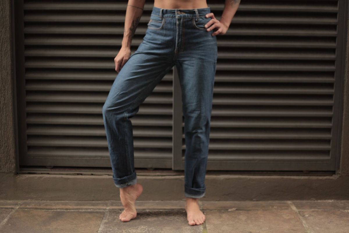 calça jeans anos 90 feminina