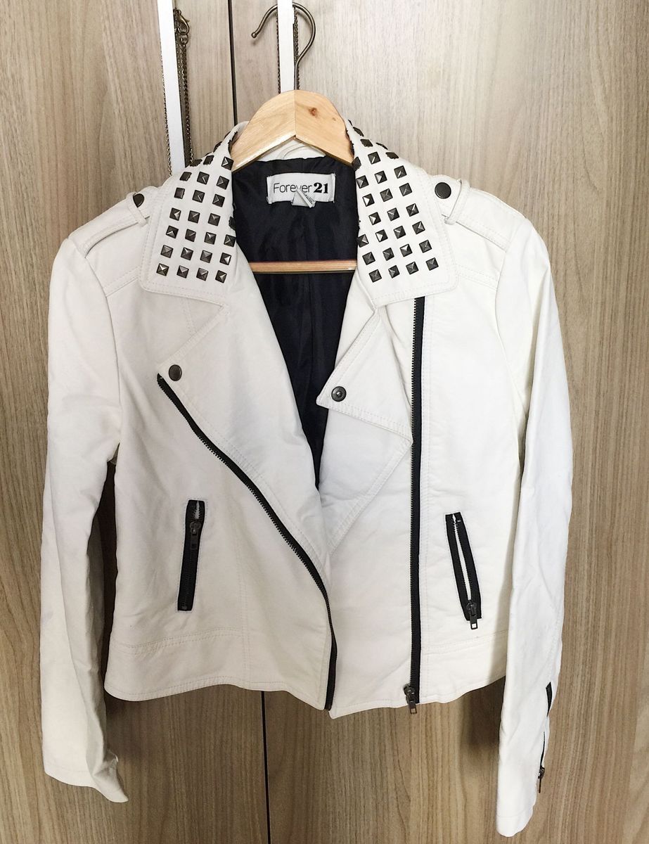 jaqueta couro forever 21