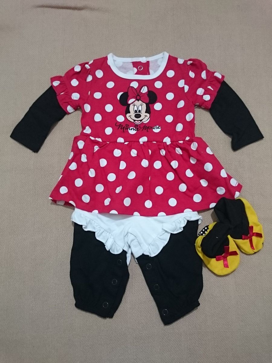 roupa de bebê da minnie