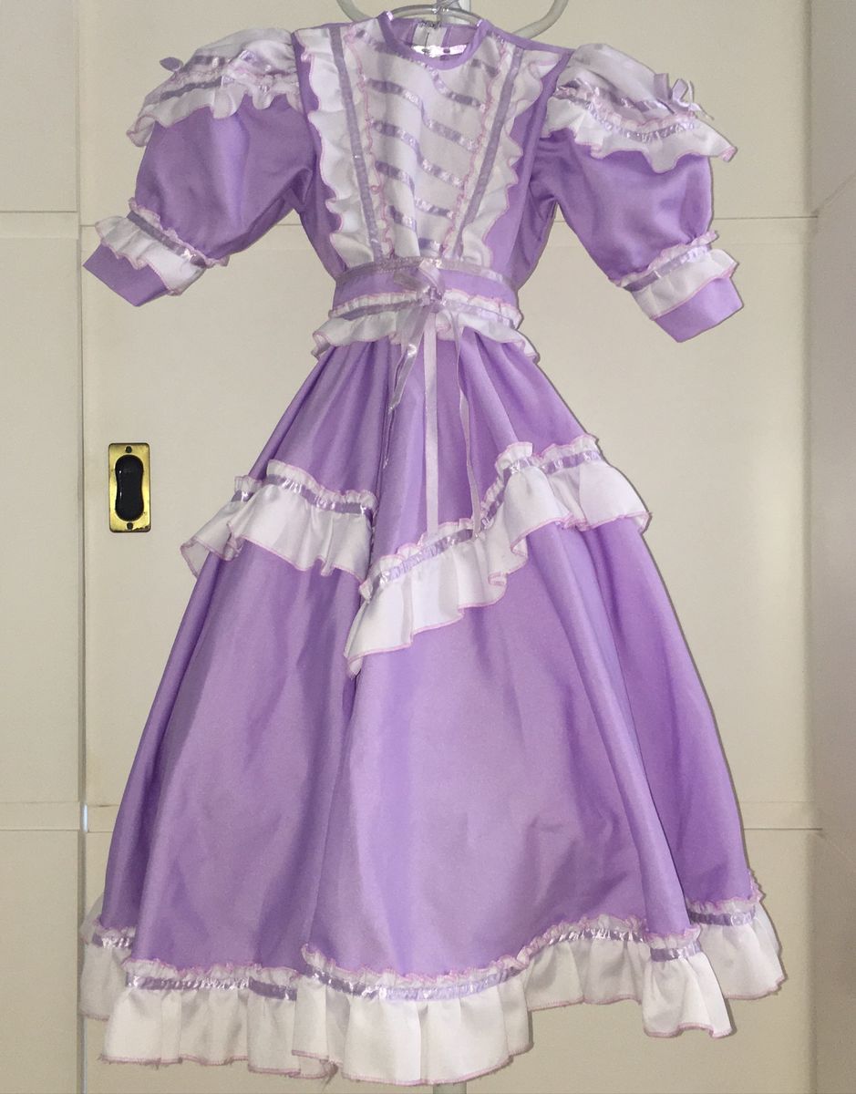 vestido de prenda roxo