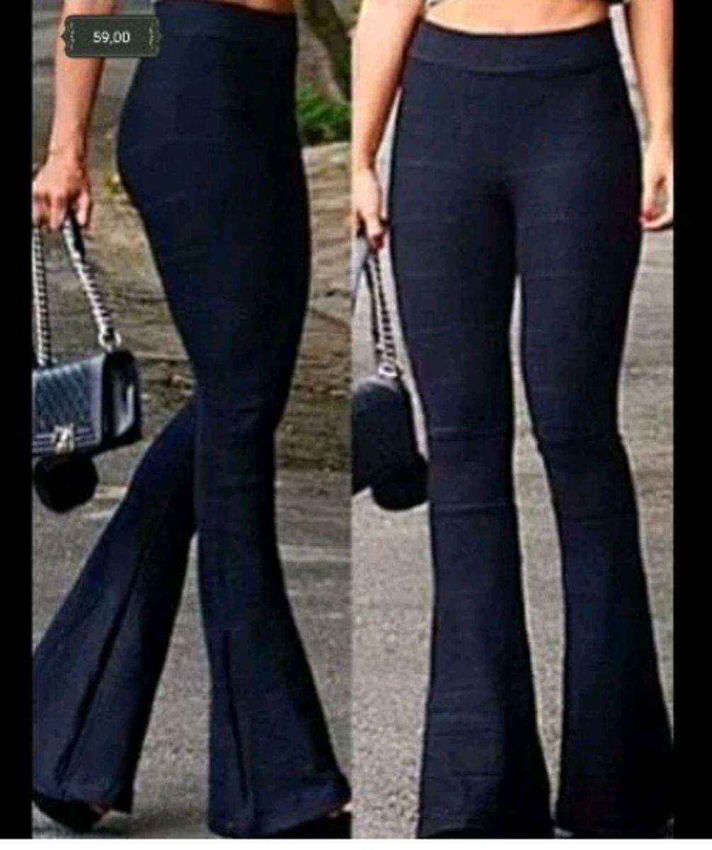 calça bandagem preta