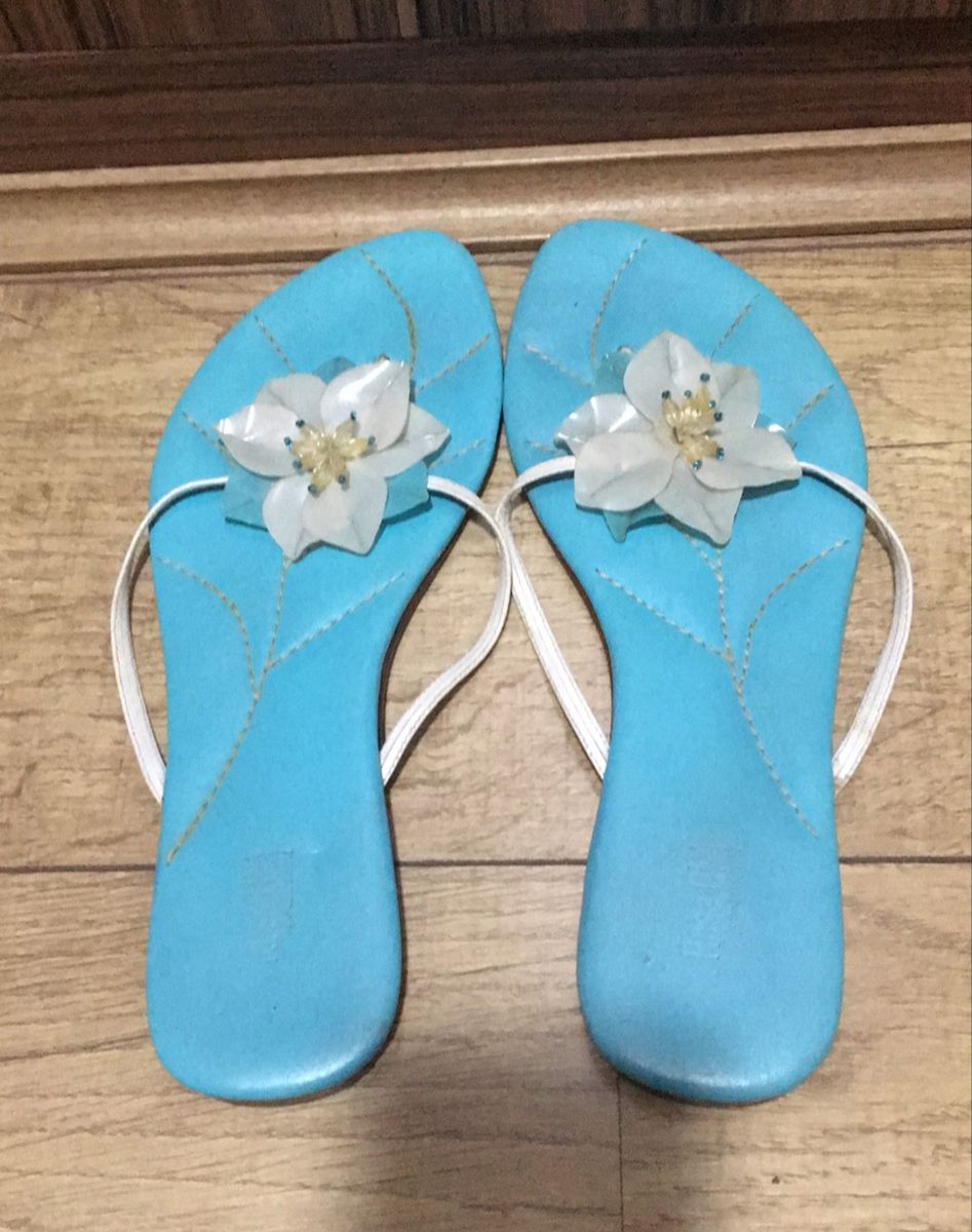 rasteirinha azul tiffany