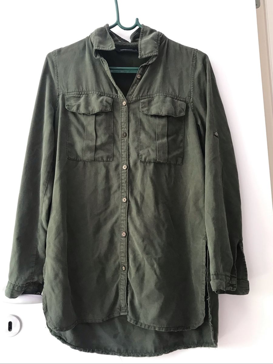 camisa verde militar renner