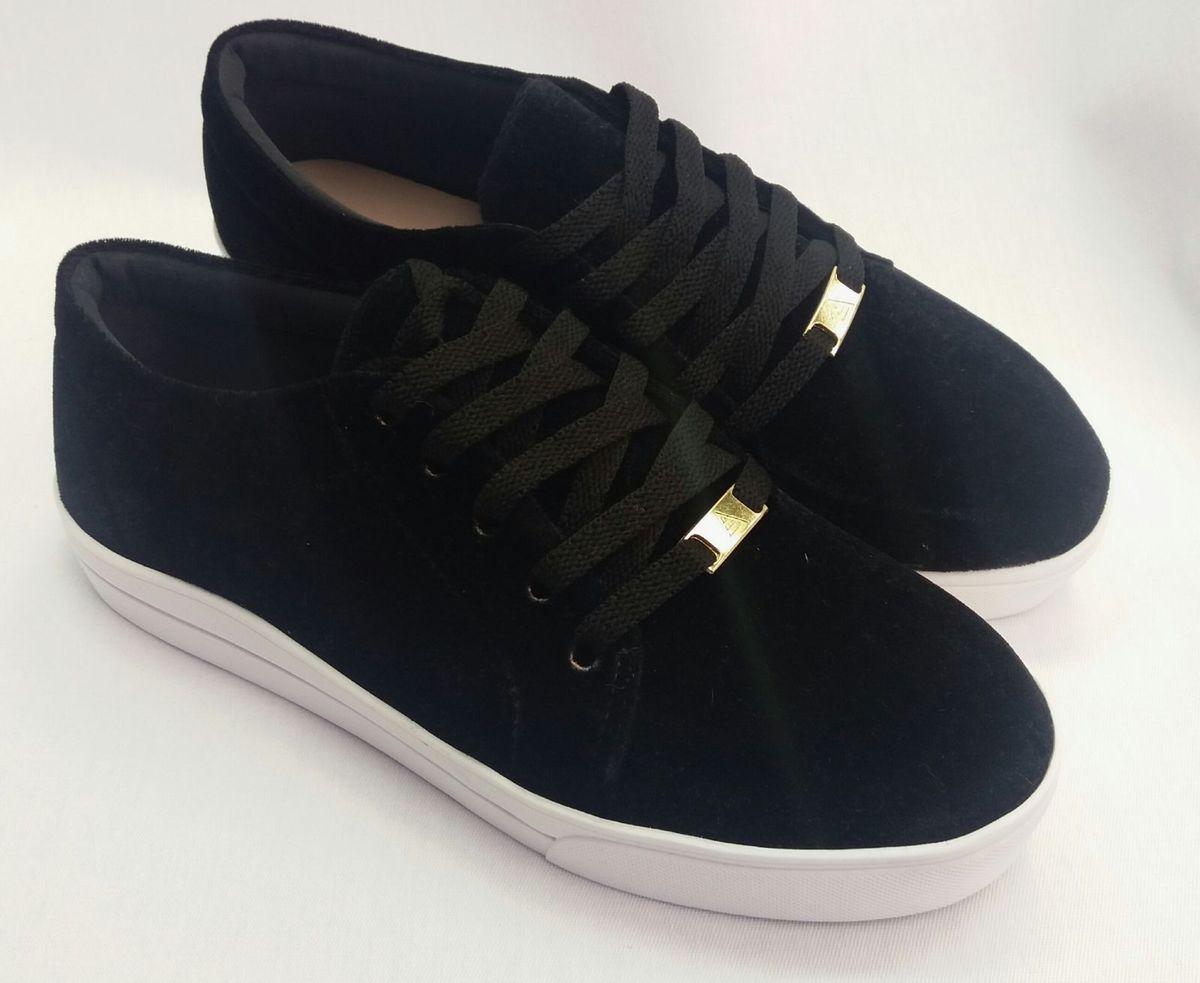 tenis preto veludo