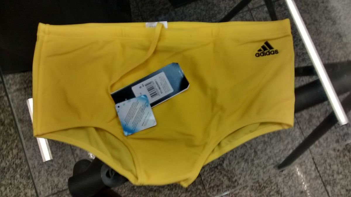 sunga amarela adidas