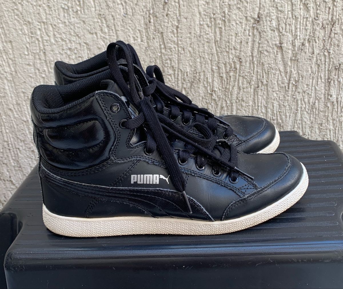 puma preto cano alto