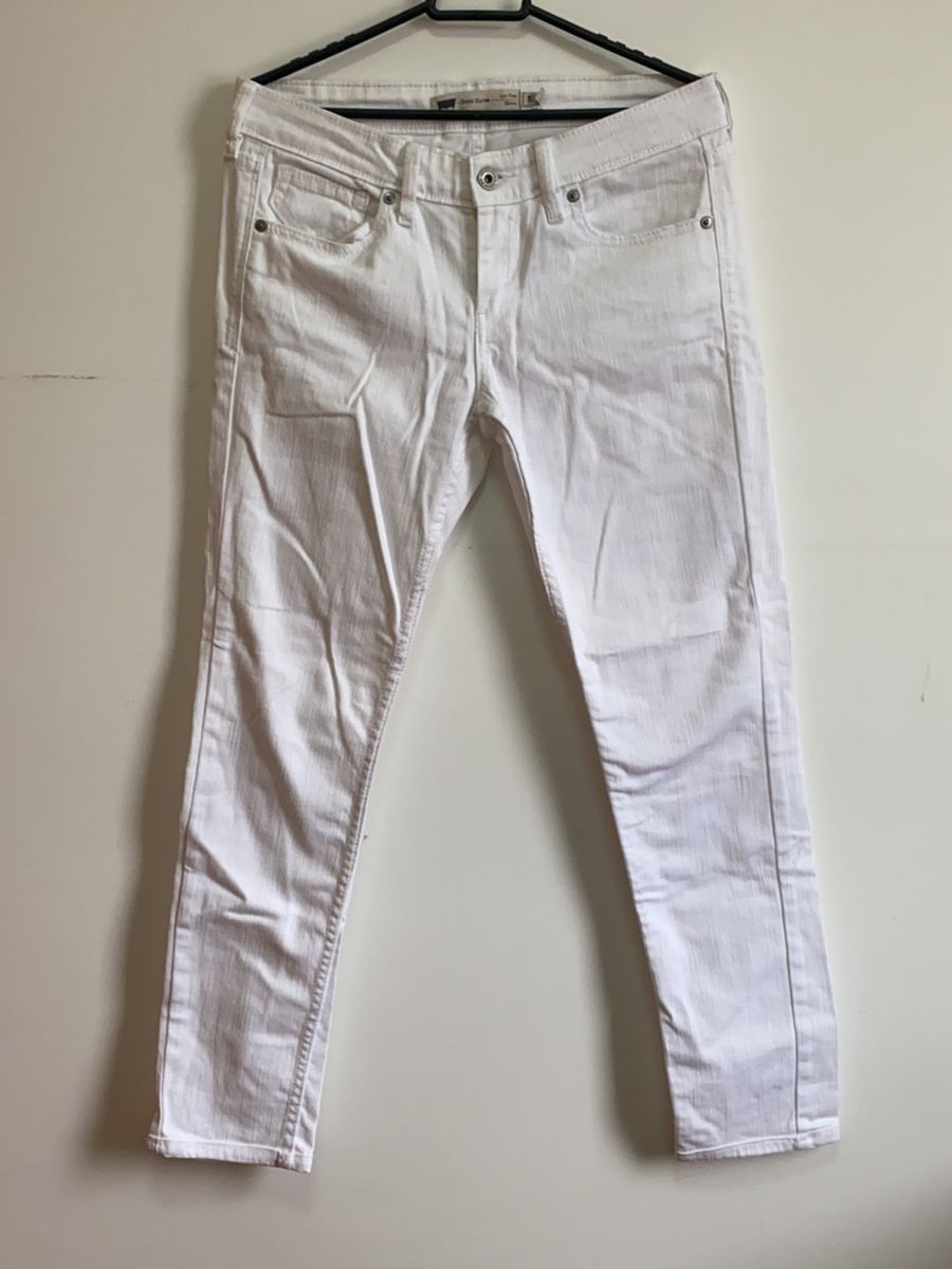 calça jeans branca feminina levis