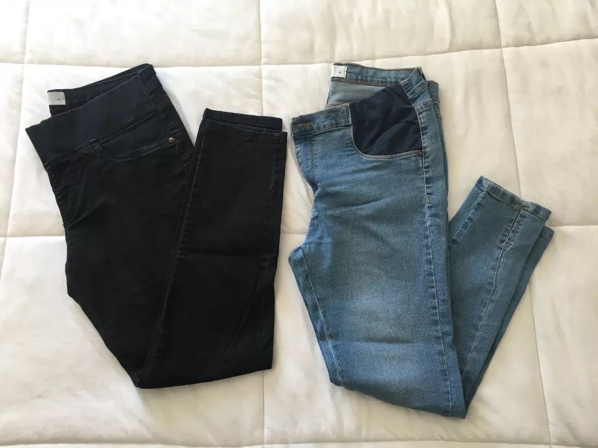 calça jeans gestante marisa