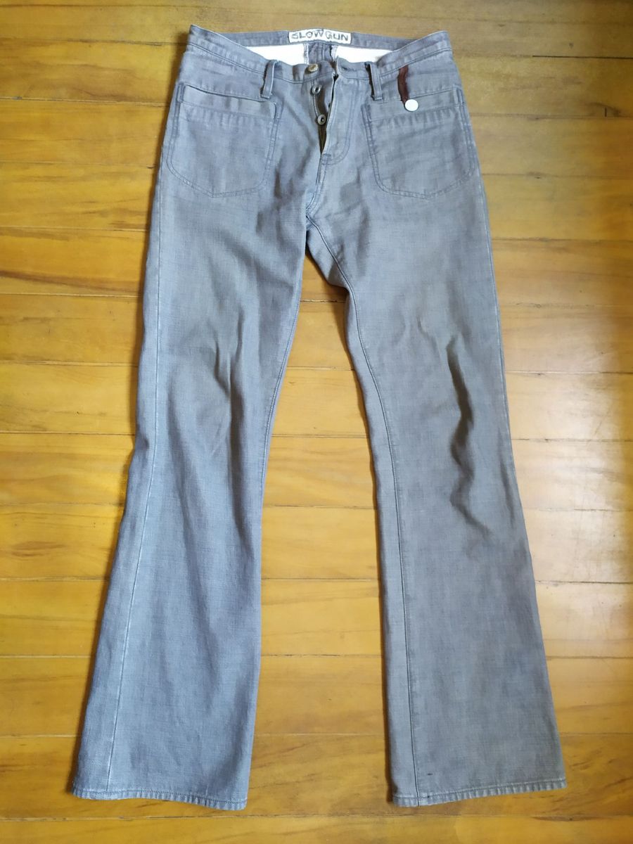 calça flare masculina