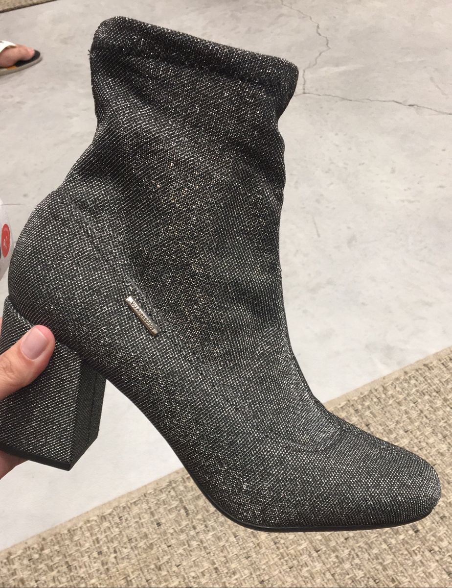 bota de tecido feminina