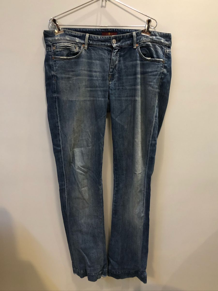 calça jeans straight feminina
