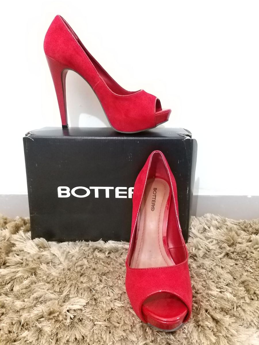sapato vermelho bottero