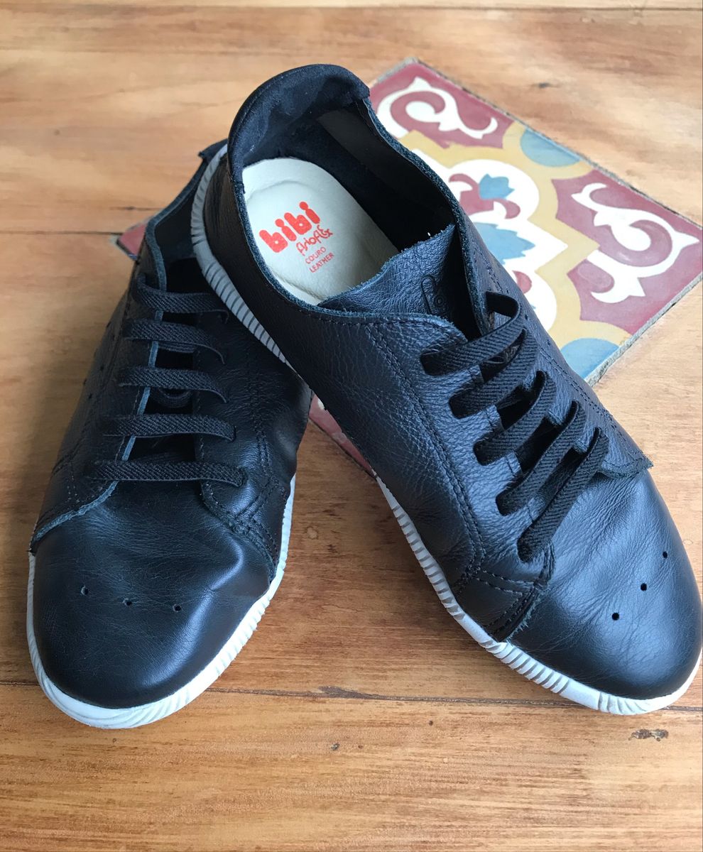 sapatenis couro infantil