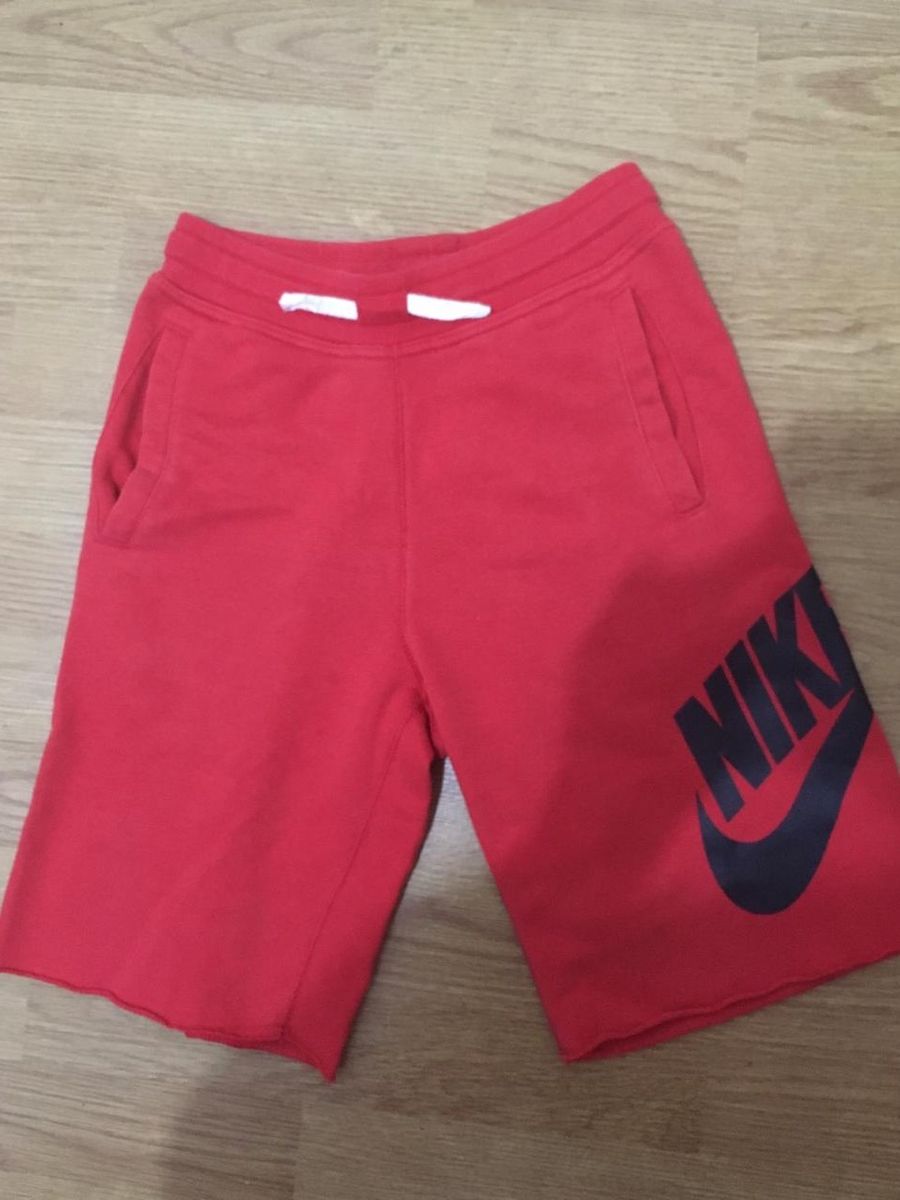 bermuda moletom infantil nike