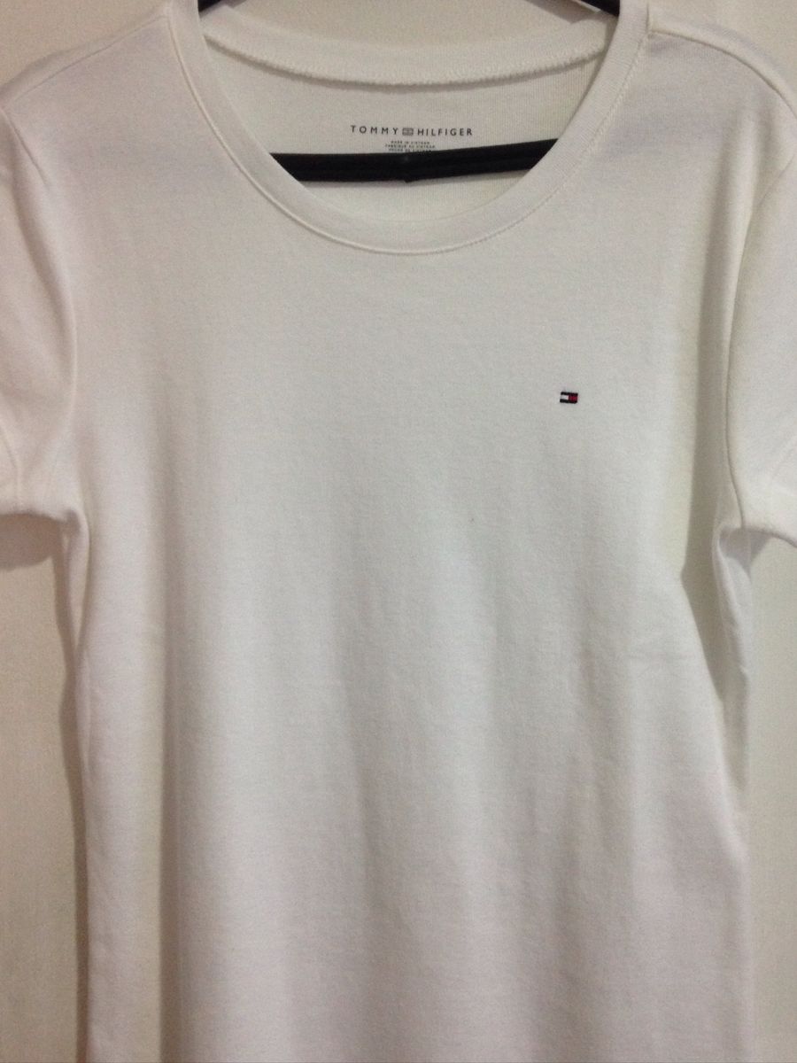 camiseta basica feminina tommy hilfiger