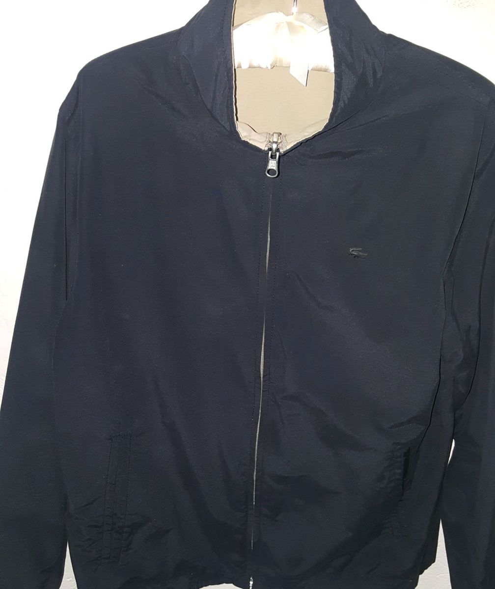 jaqueta dupla face lacoste