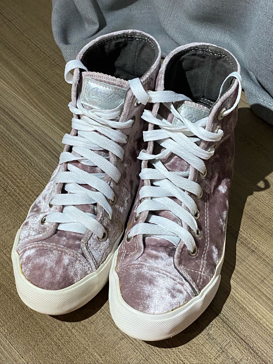 all star rosa veludo