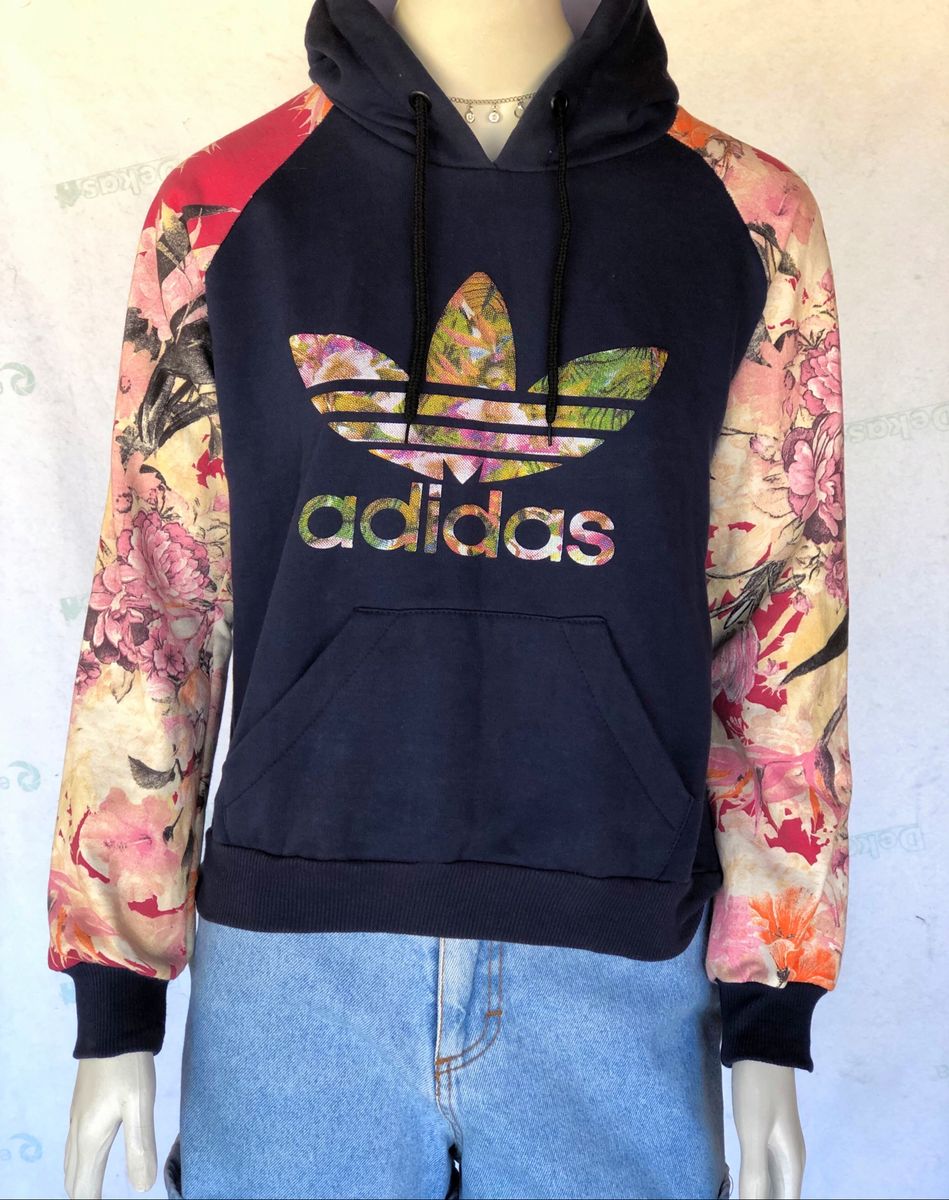 casaco adidas feminino floral