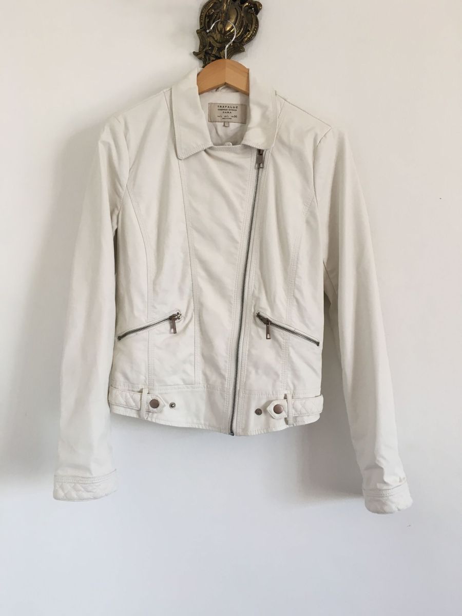 jaqueta branca zara