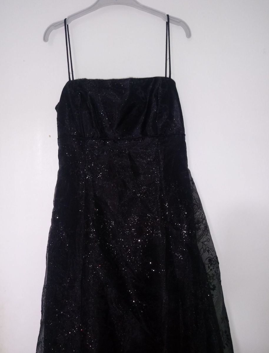 vestidos de formatura preto com brilho