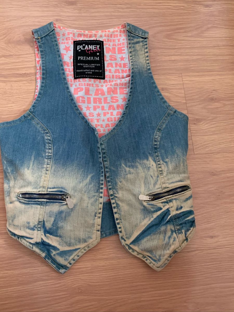colete jeans planet girl