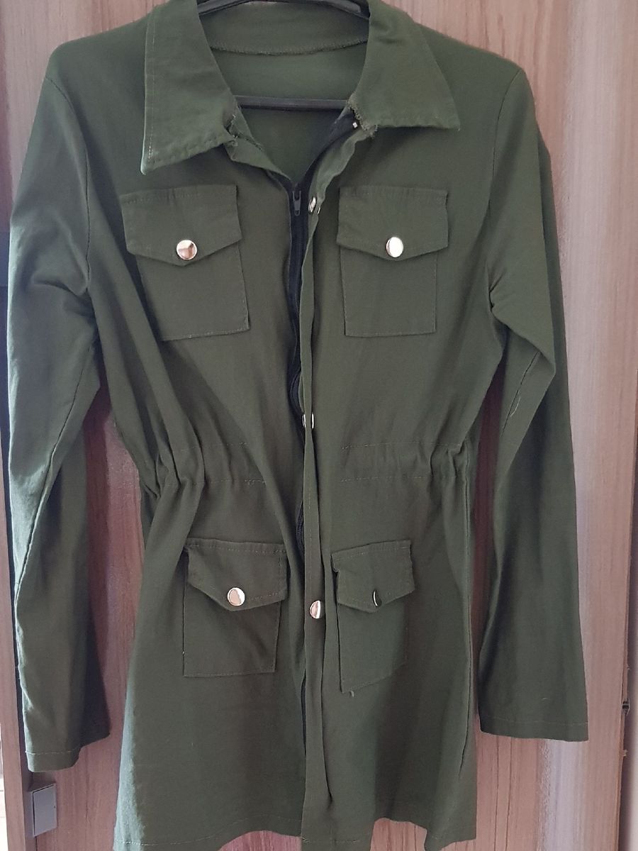 blusa parka verde