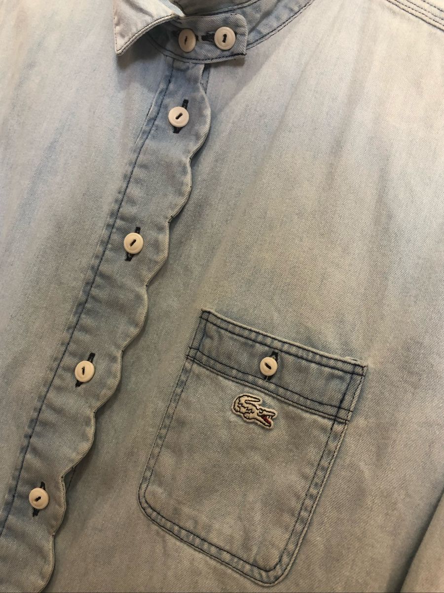 camisa jeans lacoste