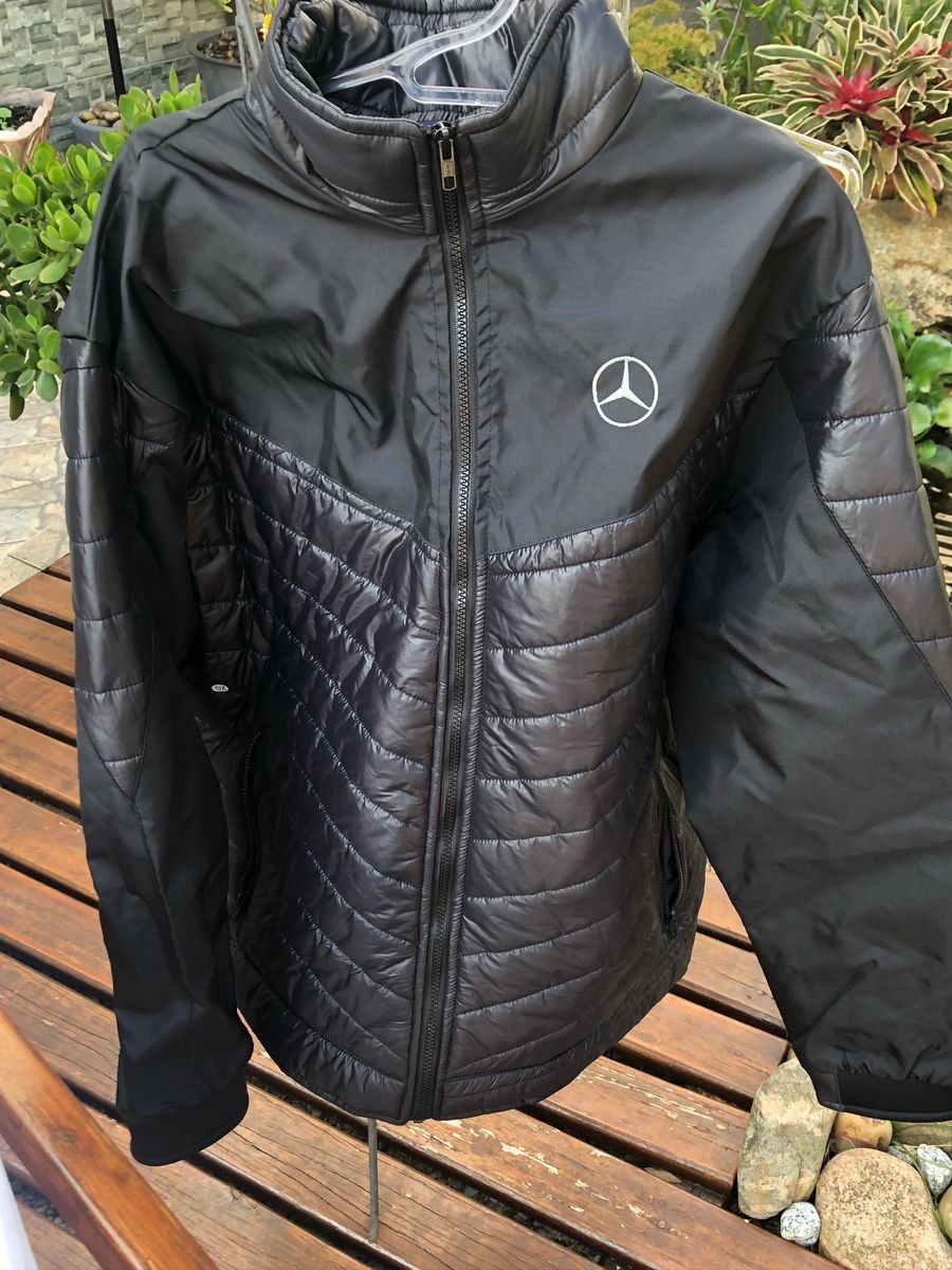 jaqueta de couro mercedes benz