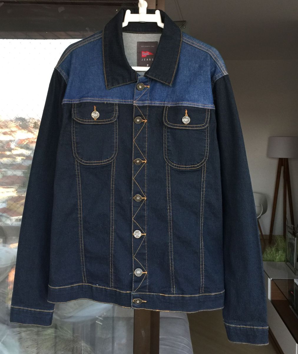 jaqueta jeans pool masculina