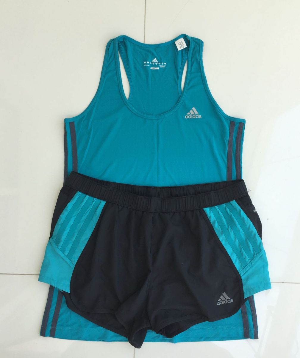 conjunto adidas feminino academia