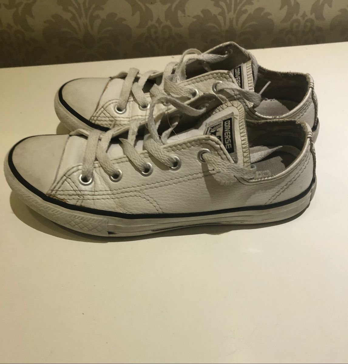 all star couro infantil