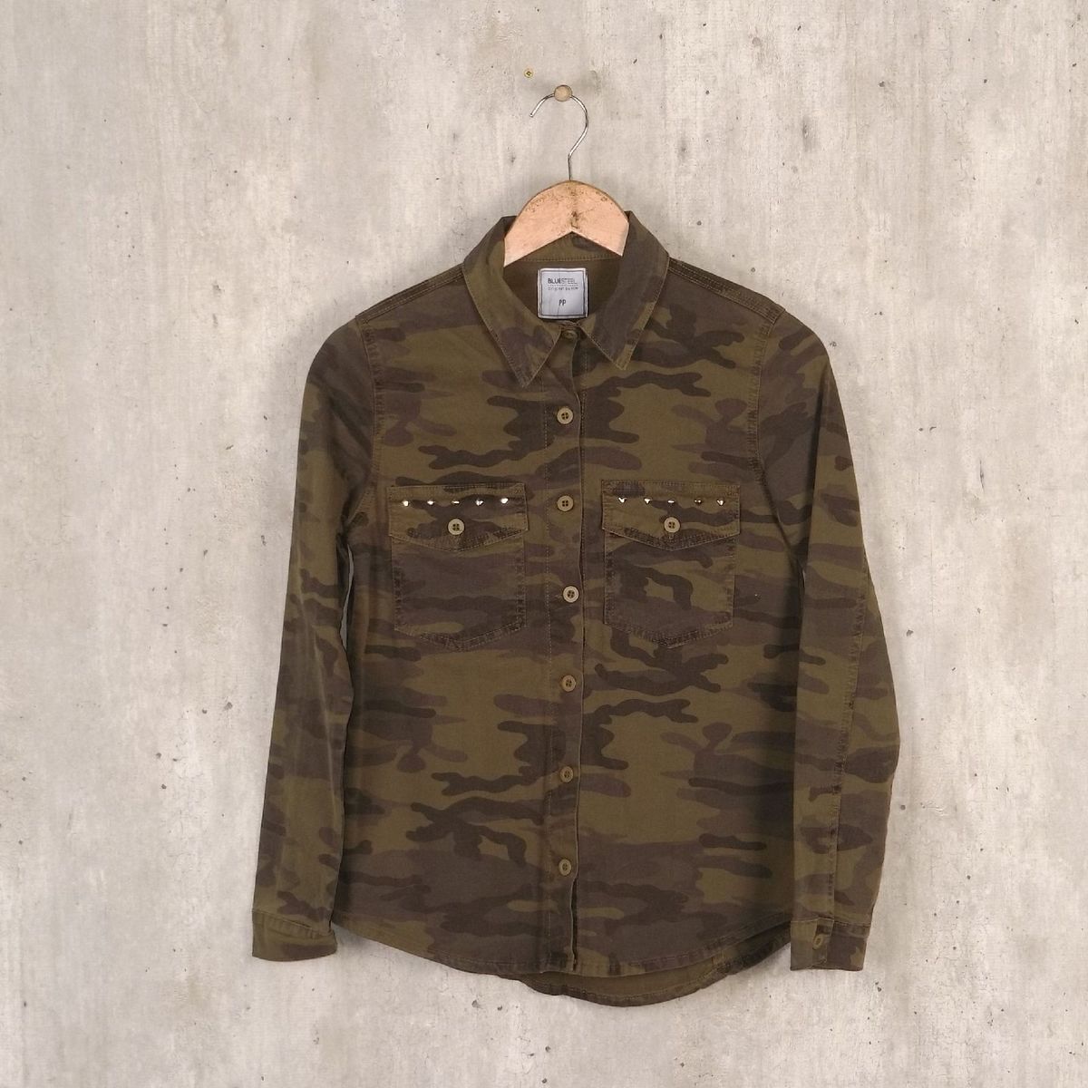 camisa verde militar renner