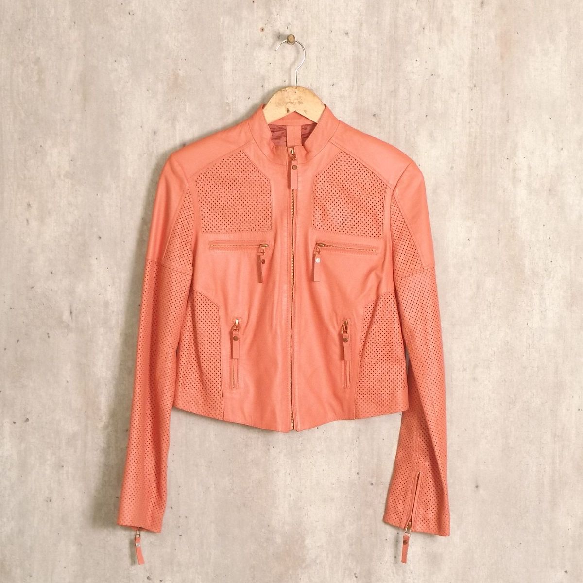 jaqueta couro animale 2017