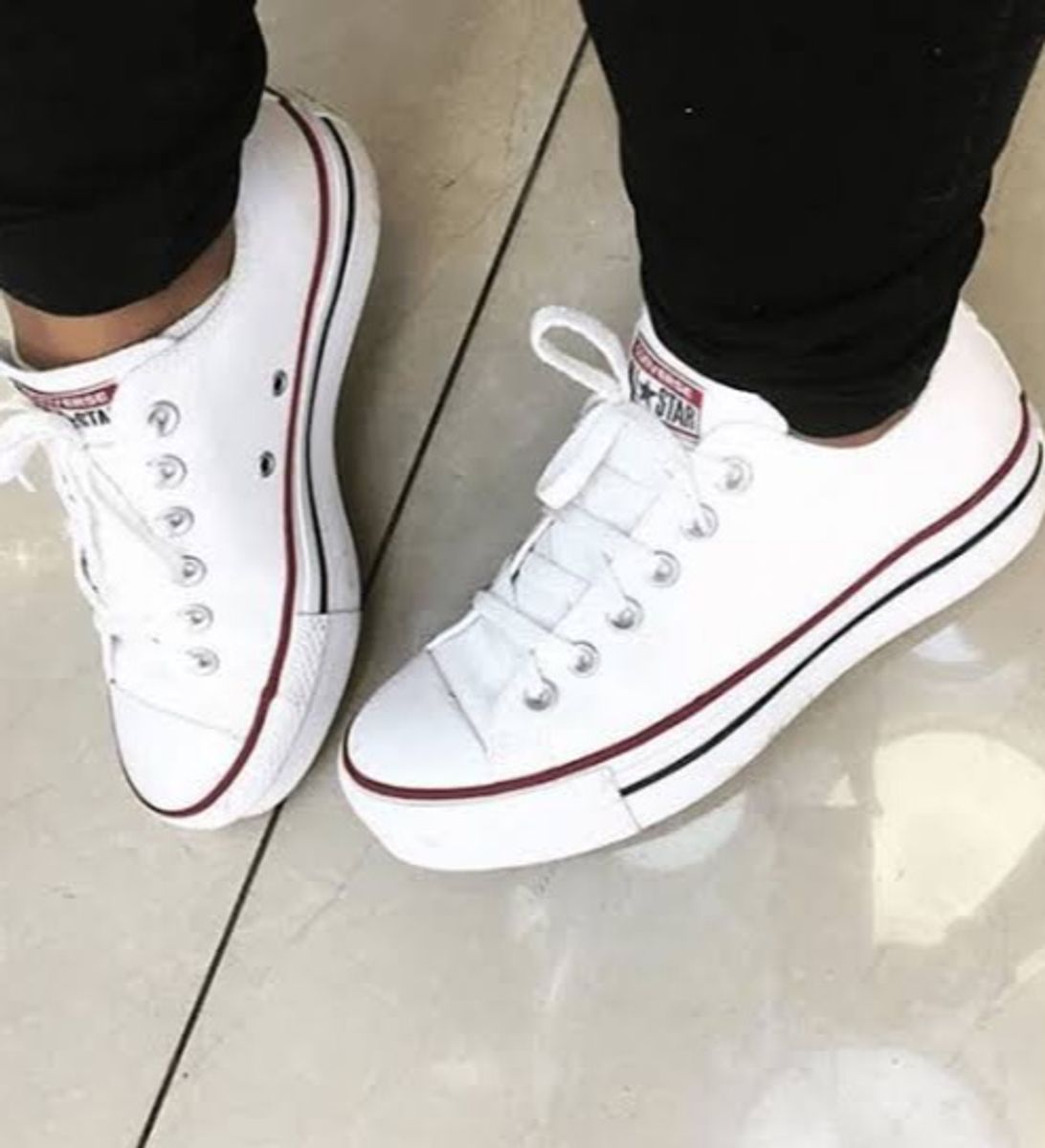 all star branco feminino salto