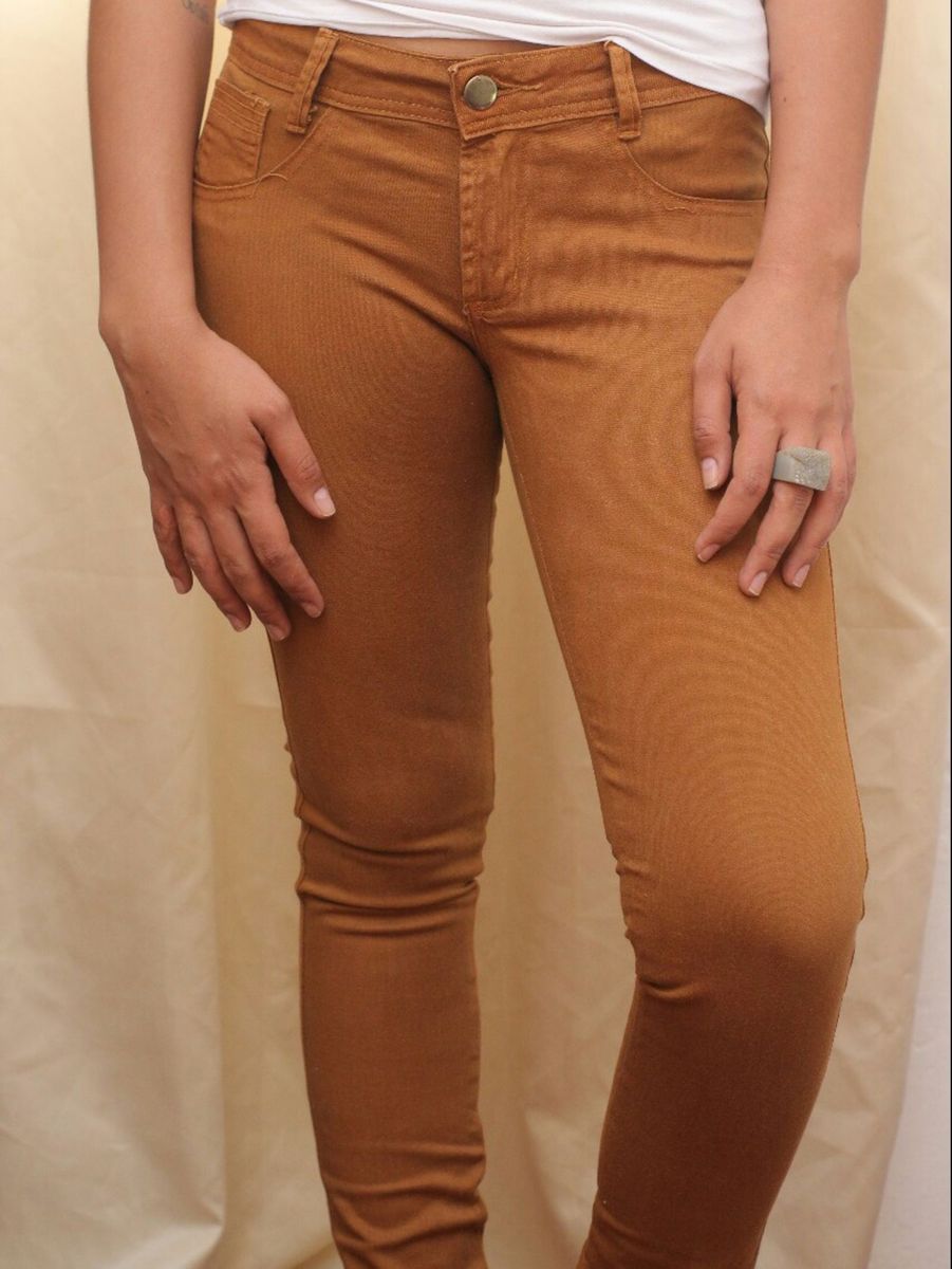 calça jeans feminina marrom