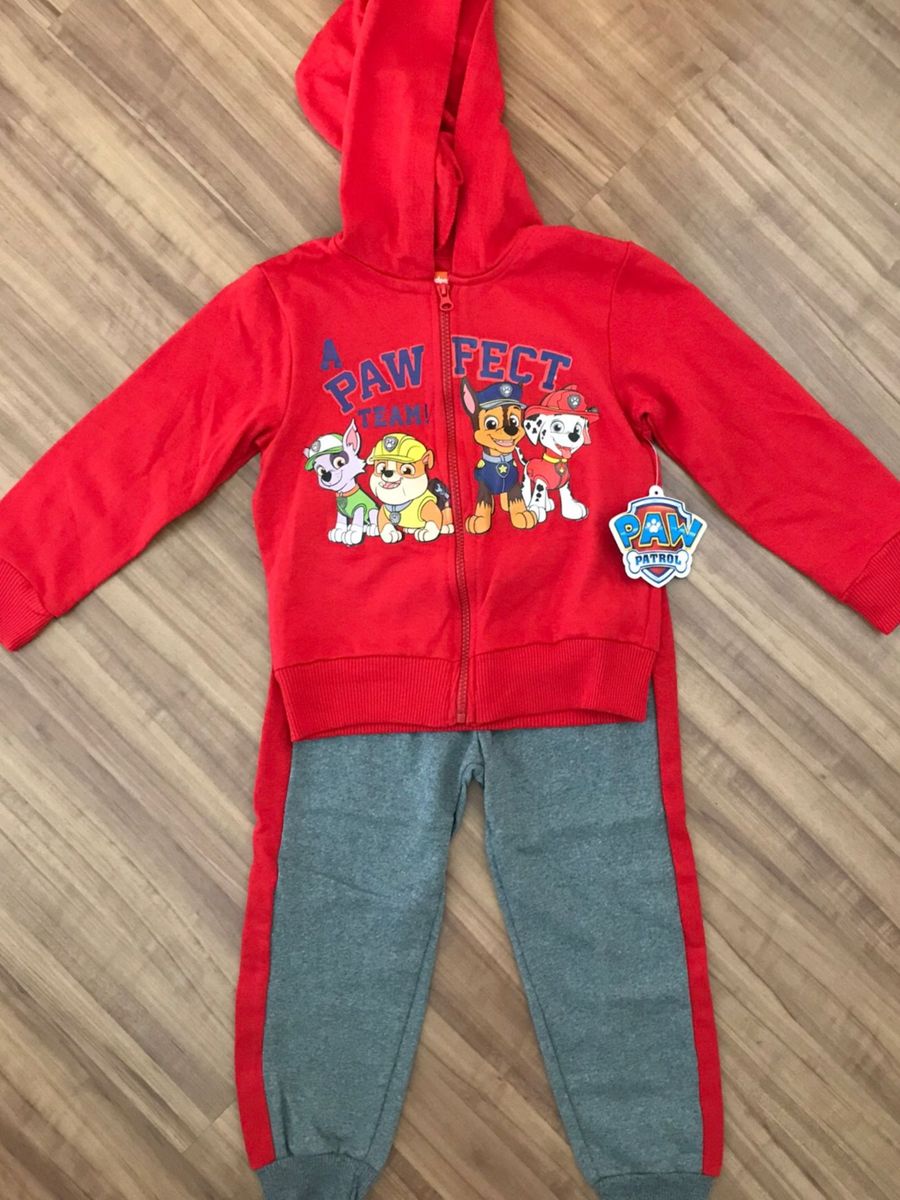 conjunto moletom infantil patrulha canina